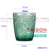 Ly Thủy Tinh Deli Summer Forest Green Rock Glass 300ml | Deli DSKB164-1G , Thủy Tinh Cao Cấp