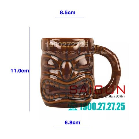 Ly Sứ Libbey Tiki Mug Brown 473ml | LIBBEY 996005 , Nhập Khẩu E.U