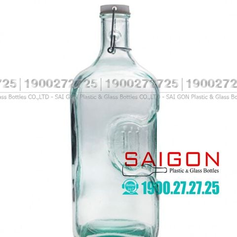 Chai Thủy Tinh Tái Chế Vidrios San Miguel BOTELLA FRIGO 2.0 Lít | VSM V5729, Nhập Khẩu Tây Ban Nha