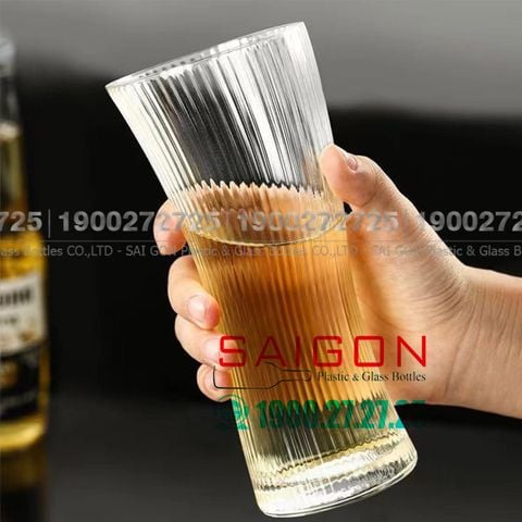 Ly Thủy Tinh INS Strip Salsa Hight Ball 355ml | INS 21104 , Thủy Tinh Cao Cấp