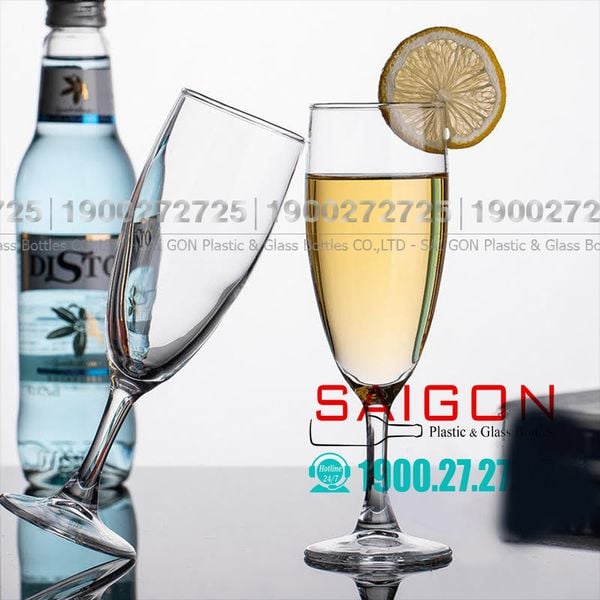 Ly Thủy Tinh Apple Green Society Champagne Flute Glass 165ml | DELI EJ5104 ,Thủy Tinh Cao Cấp