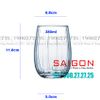 Ly Thủy Tinh Deli Linka Blue Rock Glass 380ml | Deli JS5139-2B , Thủy Tinh Cao Cấp