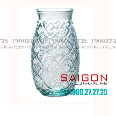 Ly Thủy Tinh Tái Chế Vidrios San Miguel VASO ANANAS 700ml | VSM V2360, Nhập Khẩu Tây Ban Nha