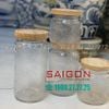 Hũ Thủy Tinh Delisoga Vintage Wooden Lid Jar Glass Nắp Gỗ | HMFG26 ,Tùy Chọn Dung Tích và Họa Tiết