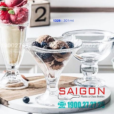 Ly Thủy Tinh Pasabahce Ice Cream Cup 300ml | Pasabahce 51328 , Nhập Khẩu Thổ Nhĩ Kỳ