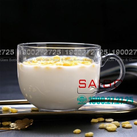 Ly Thủy Tinh Deli Cup Mug Glass 440ml | Deli ZB322 , Thủy Tinh Cao Cấp