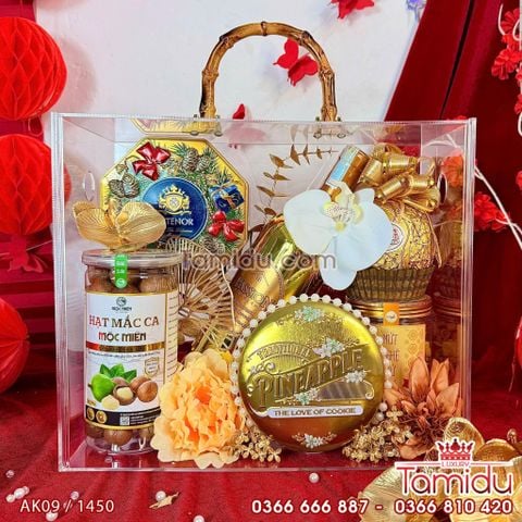 Giỏ Quà Tết Sắc Xuân - Gắn Kết Tình Thân - Toả Sáng Ngày Xuân