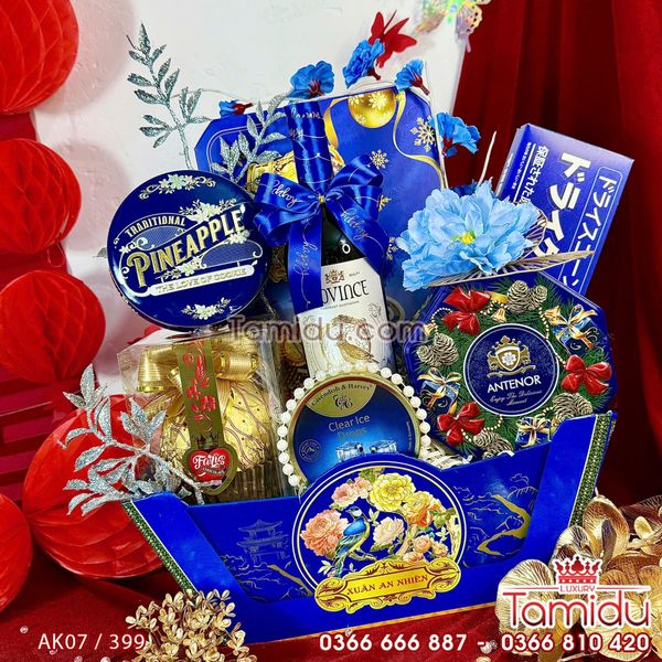 Set Thuyền Quà Tết An Nhiên - Chúc Tết An Lành và Hạnh Phúc