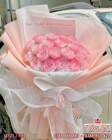 Bó Hoa Nhũ Kim Tuyến 25 Bông Cao Cấp