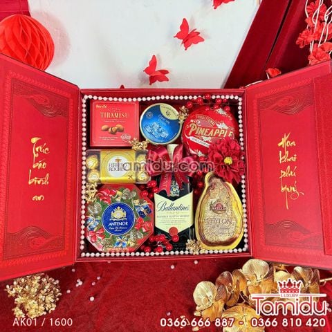 Hộp Quà Tết Cao Cấp Khổng Tước Rực Rỡ - Món Quà Tết Đặc Biệt Cho Mọi Người Thân Yêu