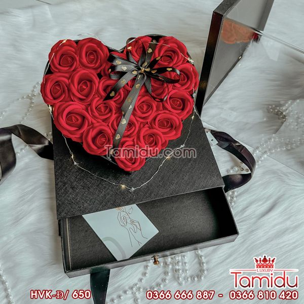 Hộp Tim Mika, Có Ngăn Quà Cao Cấp