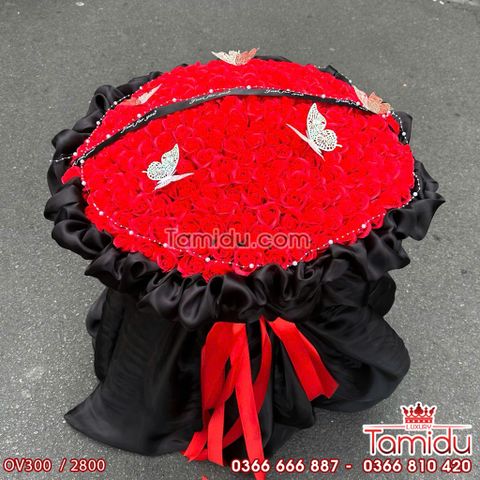 Bó 300 Bông Hồng Sáp Cao Cấp