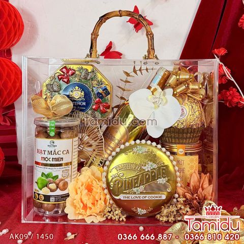 Giỏ Quà Tết Sắc Xuân - Gắn Kết Tình Thân - Toả Sáng Ngày Xuân