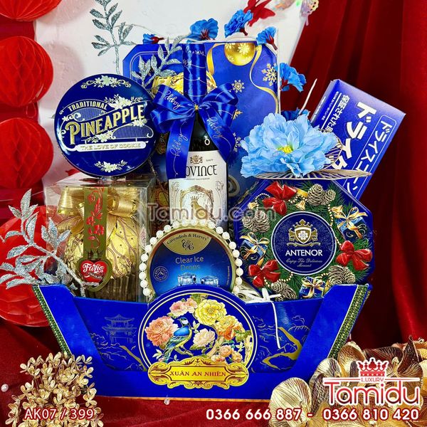 Set Thuyền Quà Tết An Nhiên - Chúc Tết An Lành và Hạnh Phúc