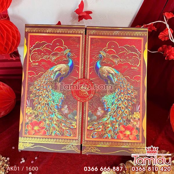 Hộp Quà Tết Cao Cấp Khổng Tước Rực Rỡ - Món Quà Tết Đặc Biệt Cho Mọi Người Thân Yêu