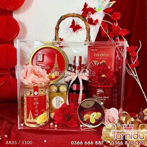 Vali Mika Tone Đỏ Đẳng Cấp - Quà Tết Tinh Tế Cho Người Thân Yêu