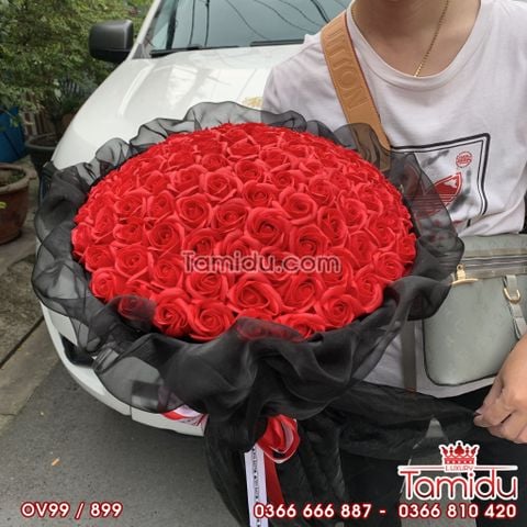 bó hoa sáp 99 bông