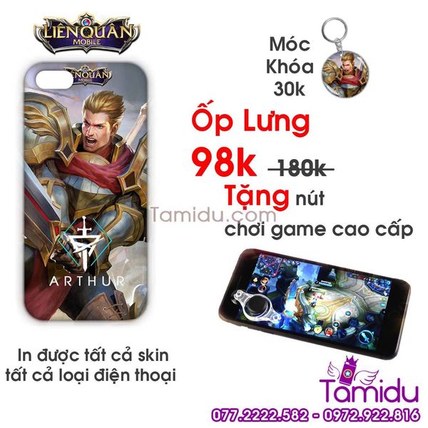 Ốp Lưng Liên Quân ARTHUR - Ốp Lưng ARTHUR