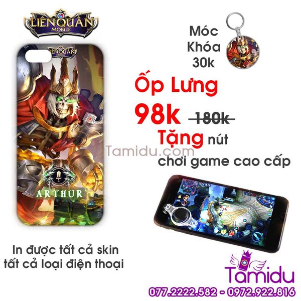 Ốp Lưng Liên Quân ARTHUR - Ốp Lưng ARTHUR