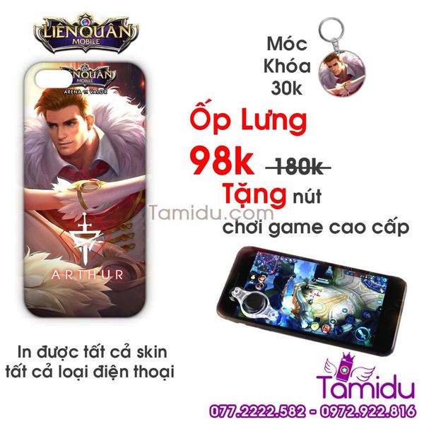 Ốp Lưng Liên Quân ARTHUR - Ốp Lưng ARTHUR