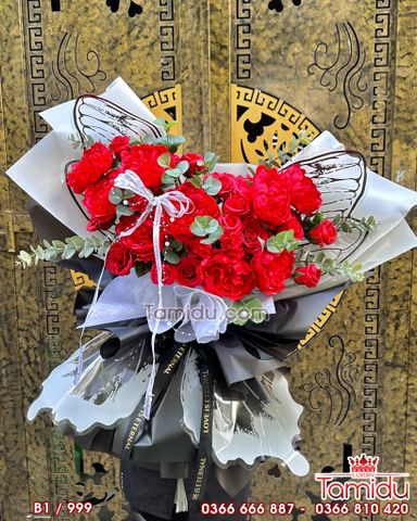 Bó Hoa sáp Cánh Bướm Xòe hotrend B1