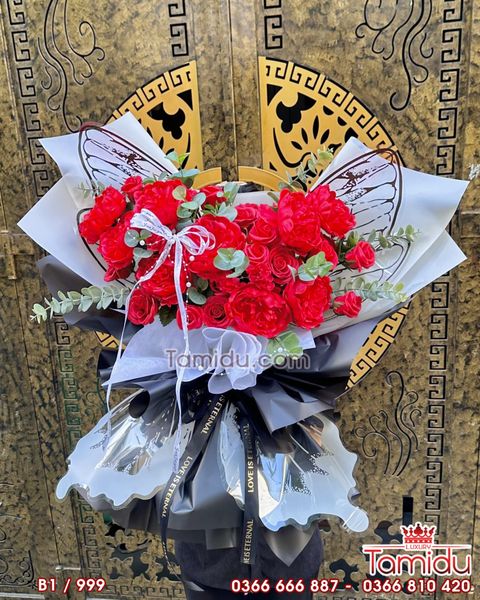 Bó Hoa sáp Cánh Bướm Xòe hotrend B1