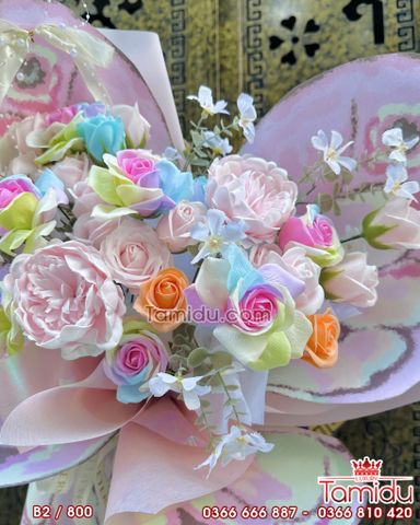 Bó Hoa sáp Cánh Bướm Xòe hotrend B2