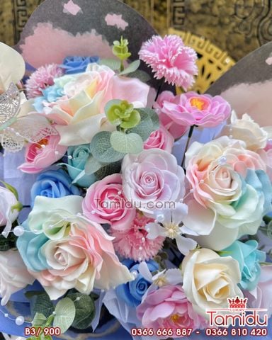 Bó Hoa sáp Cánh Bướm Xòe hotrend B3