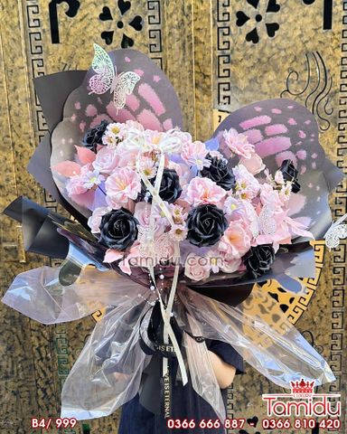 Bó Hoa sáp Cánh Bướm Xòe hotrend B4