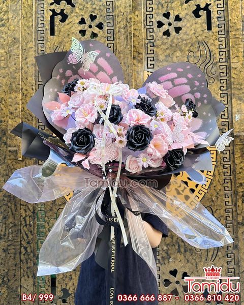 Bó Hoa sáp Cánh Bướm Xòe hotrend B4