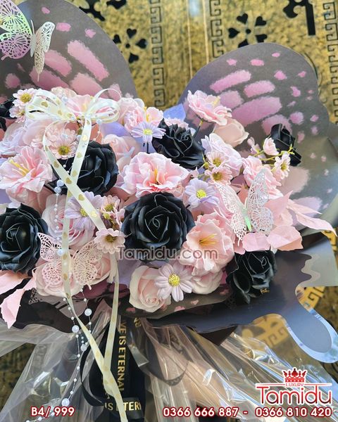 Bó Hoa sáp Cánh Bướm Xòe hotrend B4