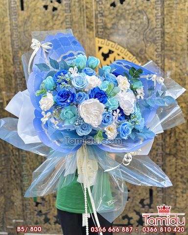 Bó Hoa sáp Cánh Bướm Xòe hotrend B5