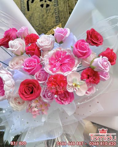 Bó Hoa sáp Cánh Bướm Xòe hotrend B7