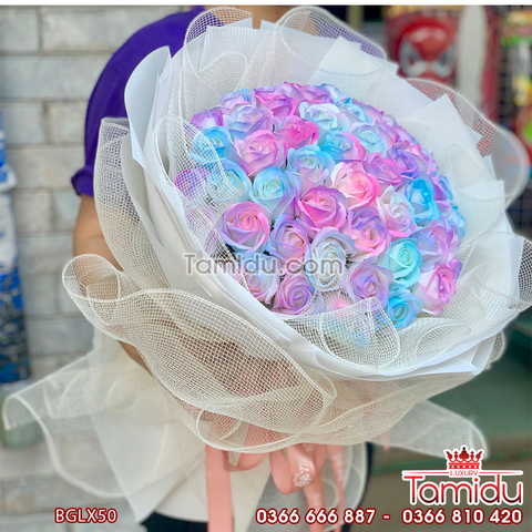 Bó Hoa Hồng Sáp Galaxy 50 bông