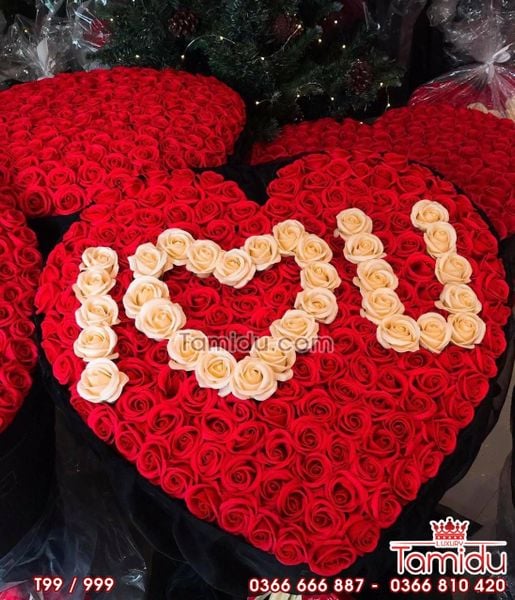 BÓ HOA HỒNG SÁP TRÁI TIM  ĐẸP NHẤT - ANH SẼ LÀM TẤT CẢ ĐỂ ĐỖI LẤY NỤ CƯỜI CỦA EM