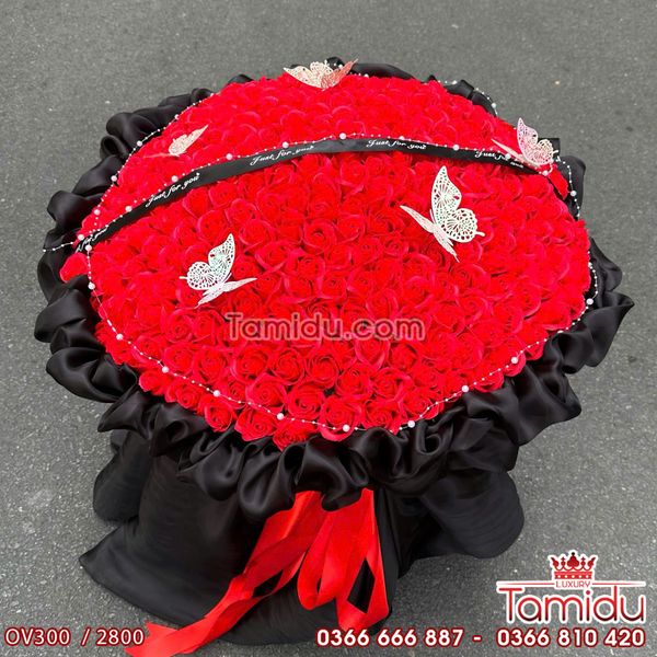 Bó 300 Bông Hồng Sáp Cao Cấp