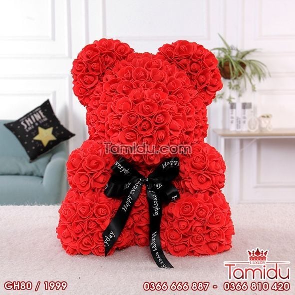 Gấu Hoa Hồng MÓN QUÀ ĐỘC LẠ dành riêng cho bạn gái !!!