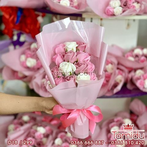 Bó Hoa Hồng Sáp 18 bông