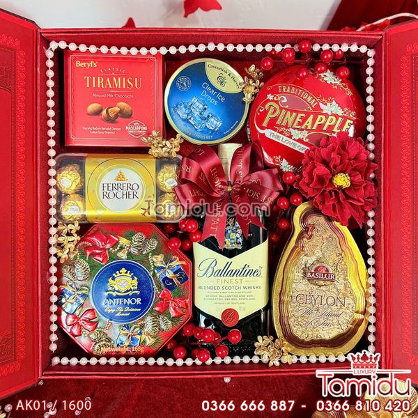 Hộp Quà Tết Cao Cấp Khổng Tước Rực Rỡ - Món Quà Tết Đặc Biệt Cho Mọi Người Thân Yêu