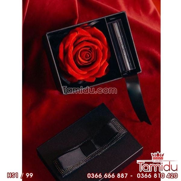 HỘP 1 BÔNG HOA HỒNG VẢI QUÀ TẶNG BẠN ĐẸP NHẤT