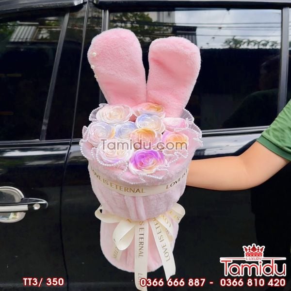 Bó Hoa Tai Thỏ Bunny Hotrend dễ thương