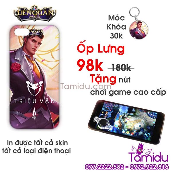 Ốp Lưng Liên Quân TRIỆU VÂN - Ốp Lưng TRIỆU VÂN