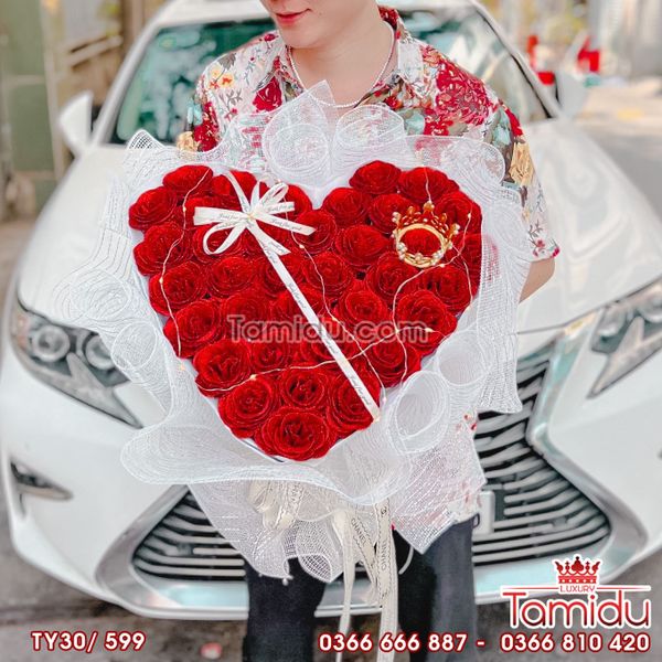 Bó Hoa KIM TUYẾN 30 bông - Lãng mãng một tình yêu