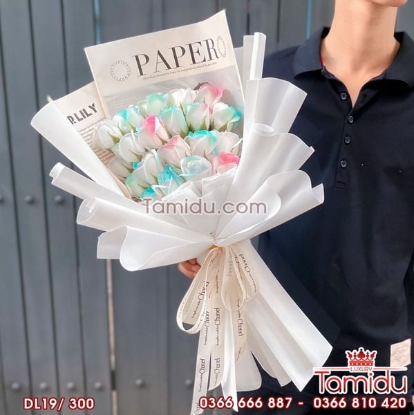 Bó galaxy 19 bông cao cấp tinh tế sang trọng