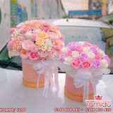 Hộp Hoa Mix Cầu Vồng