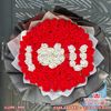 Bó hoa hồng sáp 99 bông I LOVE YOU Đỏ