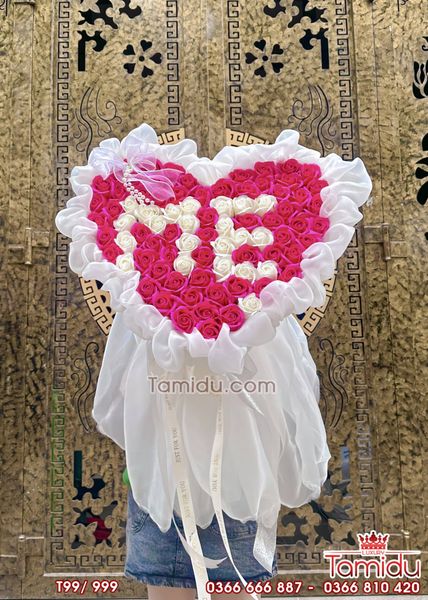 Bó Hoa hồng sáp 99 bông tặng mẹ yêu