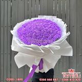 Bó Hoa hồng sáp 200 bông tím mông mơ