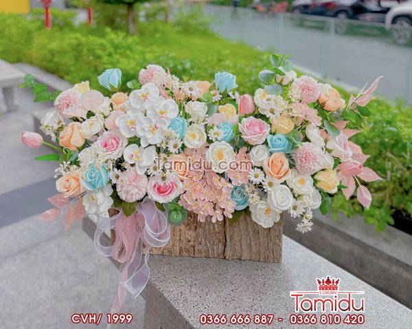 Vườn hoa pastel nhẹ nhàng say đắm