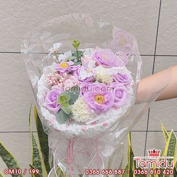 Bó hoa hồng xin xắn, quà tặng bạn bè, đồng nghiệp ngày lễ